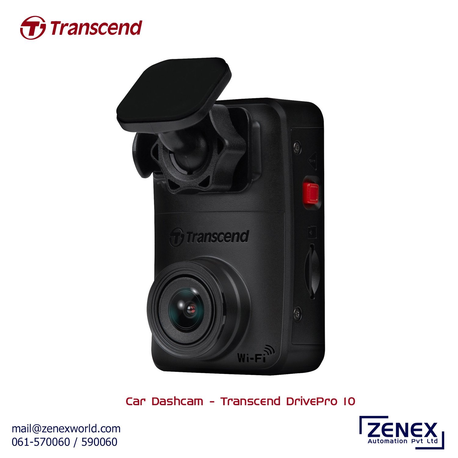 Transcend-Dash-Cam-DrivePro-10.jpg Transcend Car Dash Cam - DrivePro 10 - Image 1