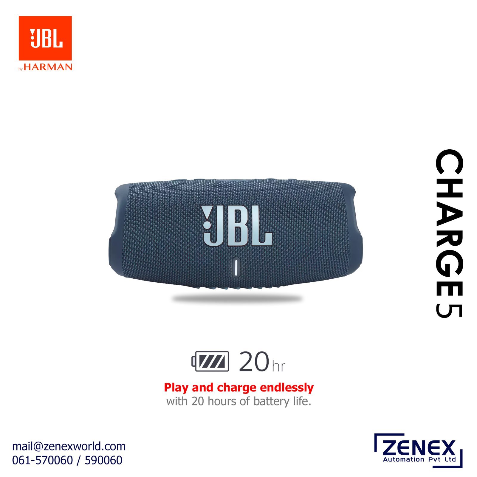 Zenex-JBL-Charge5-blue.jpg JBL Charge 5 - Image 1