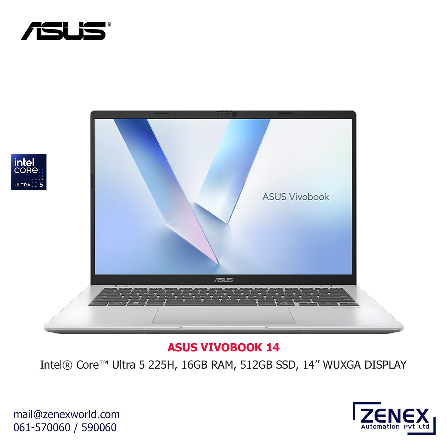 Zenex-Asus-VivoBook-14_1 ASUS VIVOBOOK 14 INTEL ULTRA 5 - Image 1