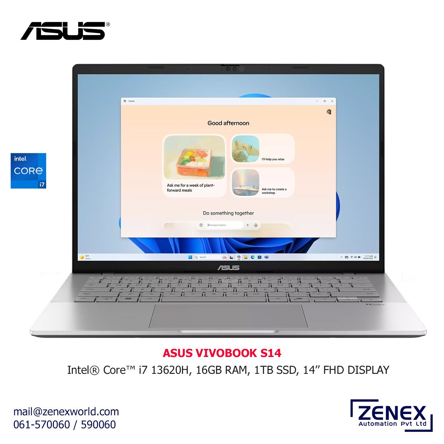 Zenex-Asus-Vivobook-S14-Intel7_1.jpg ASUS VIVOBOOK S14 INTEL 7 - Image 1