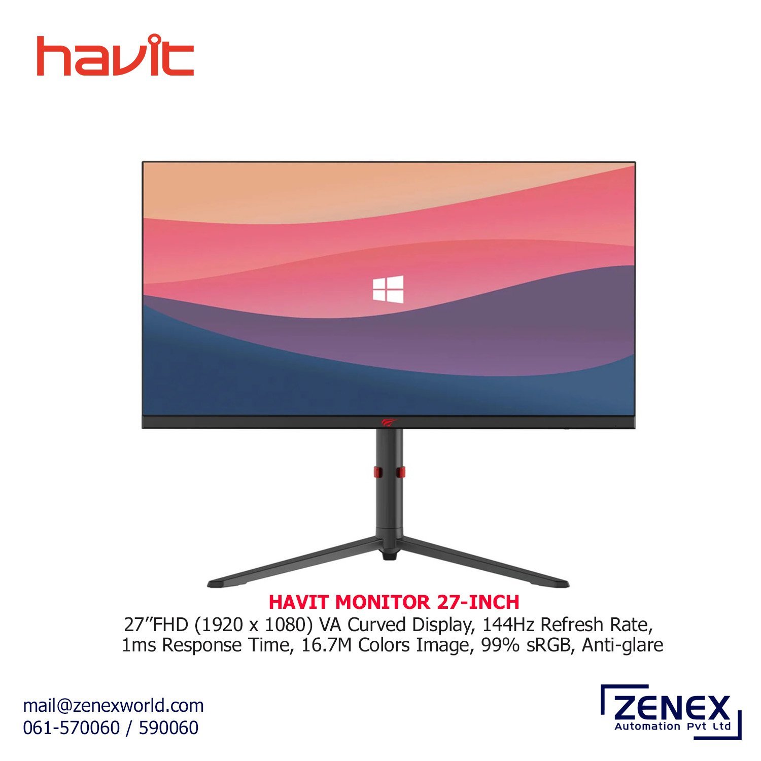 Zenex-Havit-Monitor-27-inch_1.jpg HAVIT MONITOR 27-INCH - Image 1