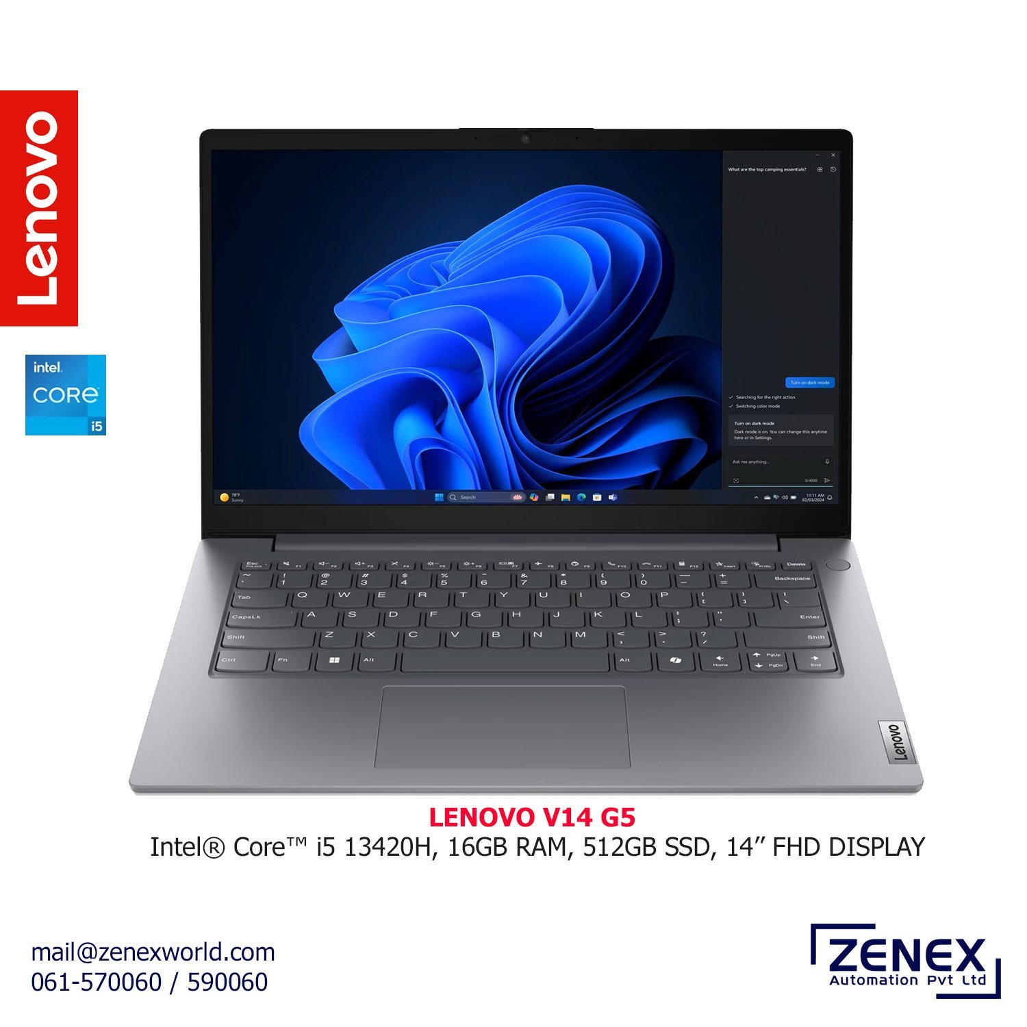 Zenex-Lenovo-V14-G5-INTEL5_1.jpg LENOVO V14 G5 INTEL 5 - Image 1