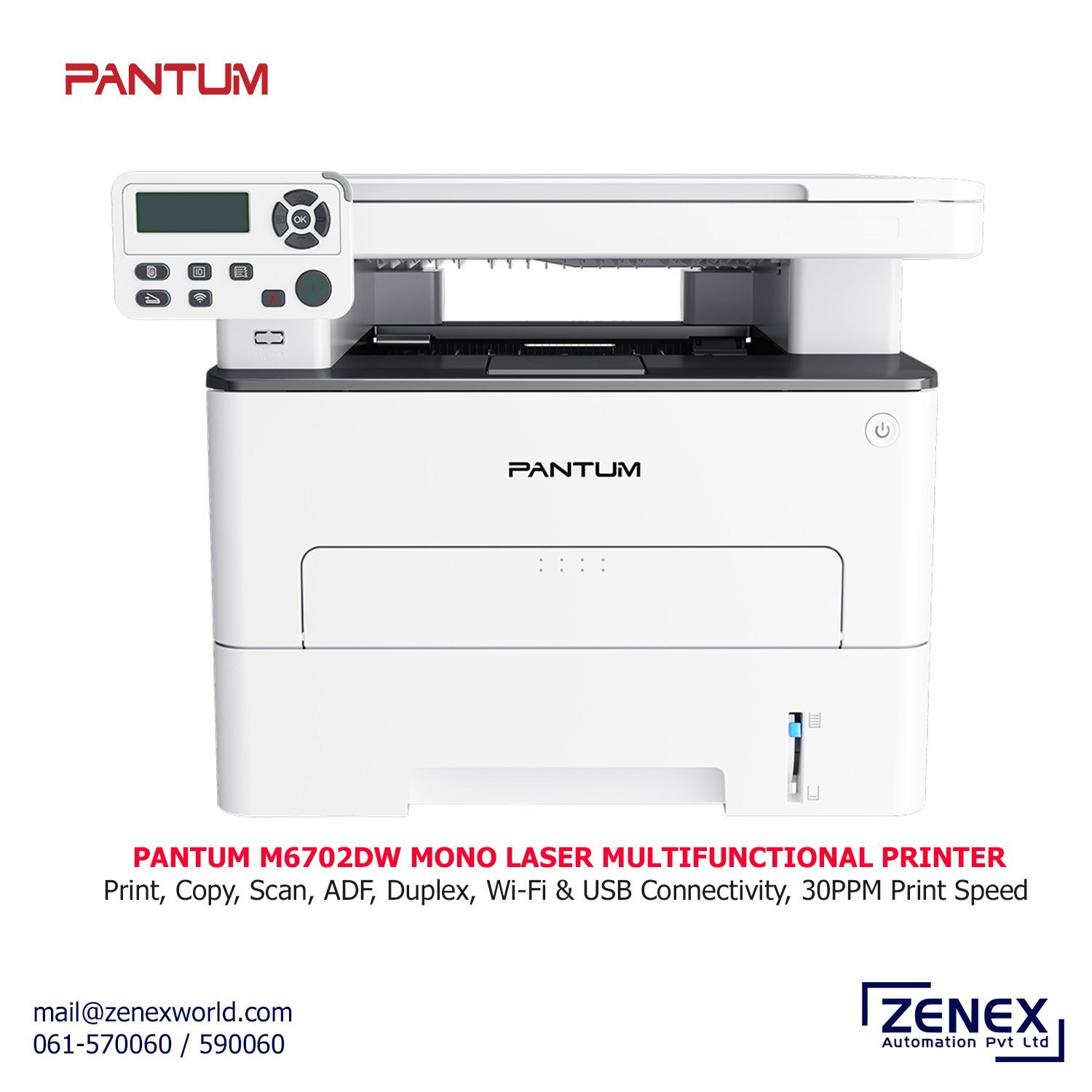 Zenex-Pantum-M6702DW_1.jpg PANTUM MONO LASER MULTIFUNCTIONAL PRINTER (M6702DW) - Image 1