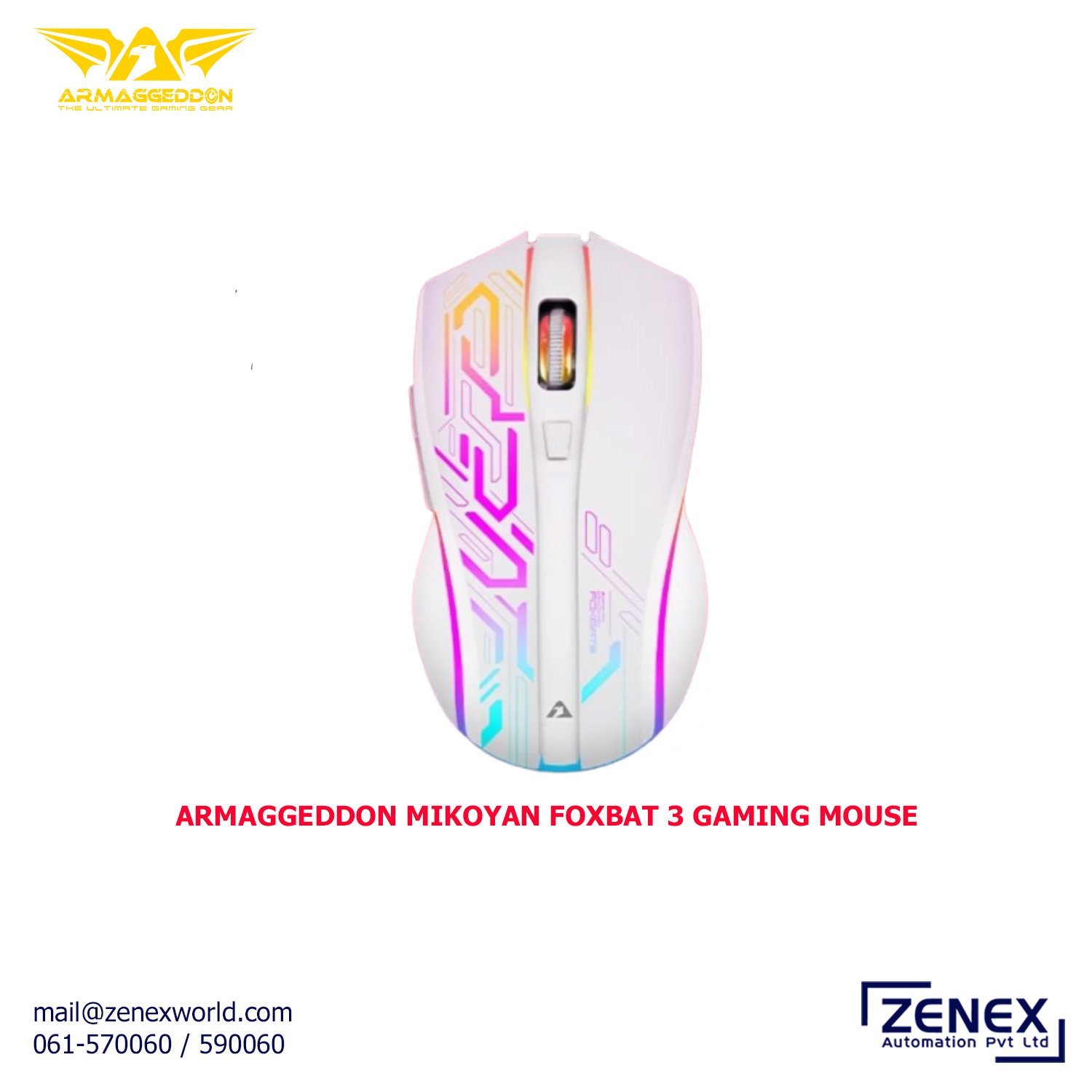 Zenex-Armaggeddon-Mikoyan-Foxbat-3-Gaming-Mouse_1 ARMAGGEDDON MIKOYAN FOXBAT 3 GAMING MOUSE - Image 1