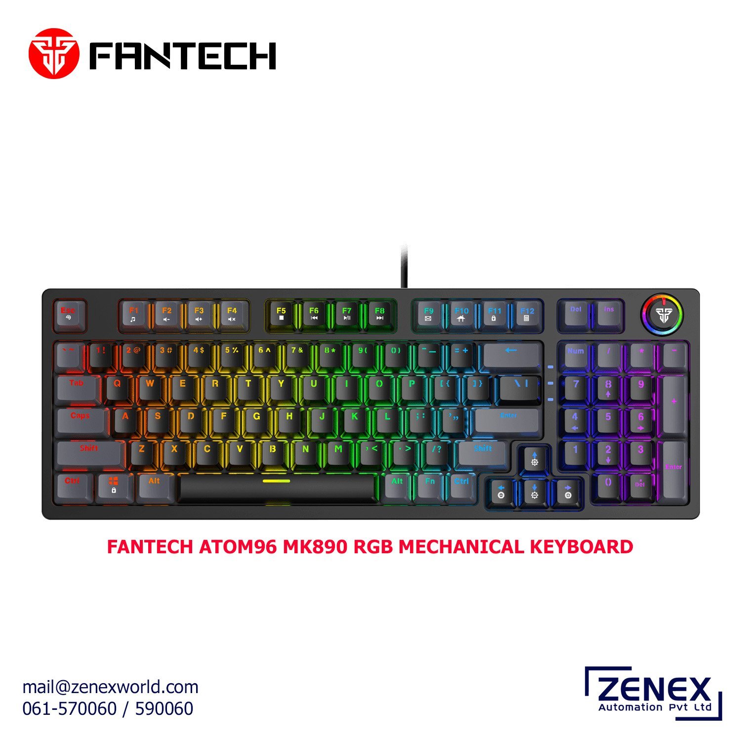Zenex-Fantech-Atom96-MK890-Rgb-Mechanical-Keyboard_1.jpg FANTECH ATOM96 MK890 RGB MECHANICAL KEYBOARD - Image 1