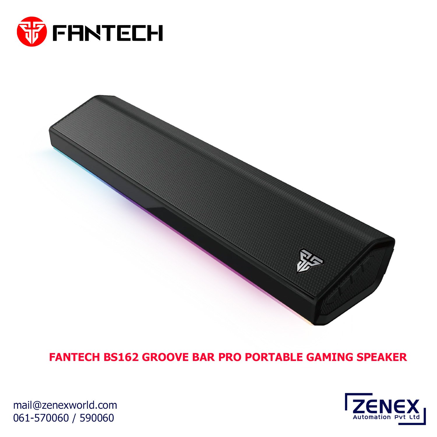 Zenex-Fantech-Groove-Bar-Pro-Portable-Gaming-Speaker_1 FANTECH GROOVE BAR PRO PORTABLE GAMING SPEAKER (BS162) - Image 1