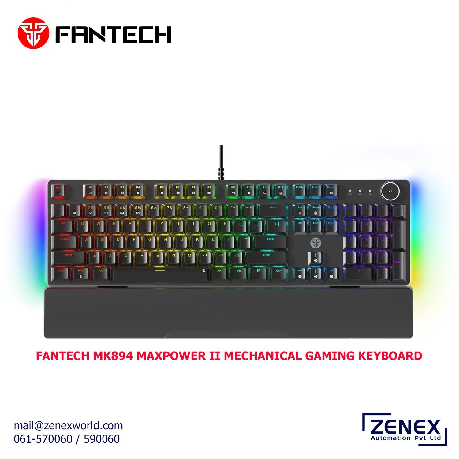 Zenex-Fantech-MK894-Maxpower-II-Mechanical-Gaming-Keyboard_1.jpg FANTECH MK894 MAXPOWER II MECHANICAL GAMING KEYBOARD - Image 1