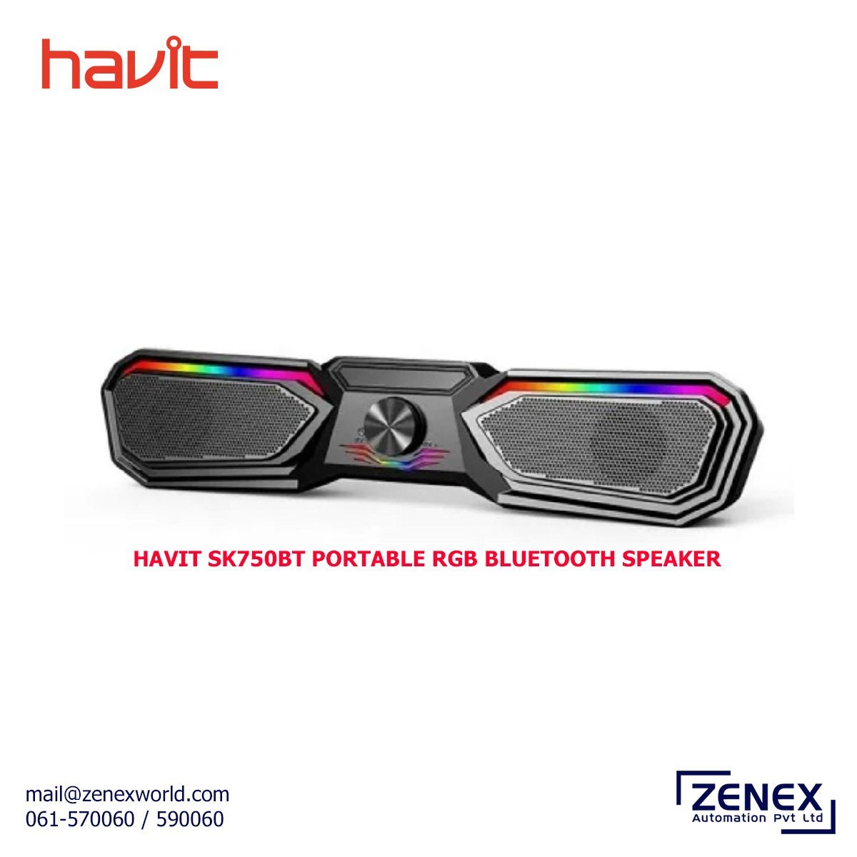 Zenex-Havit-SK750BT-Portable-Rgb-Bluetooth-Speaker_1.jpg HAVIT PORTABLE RGB BLUETOOTH SPEAKER (SK750BT) - Image 1