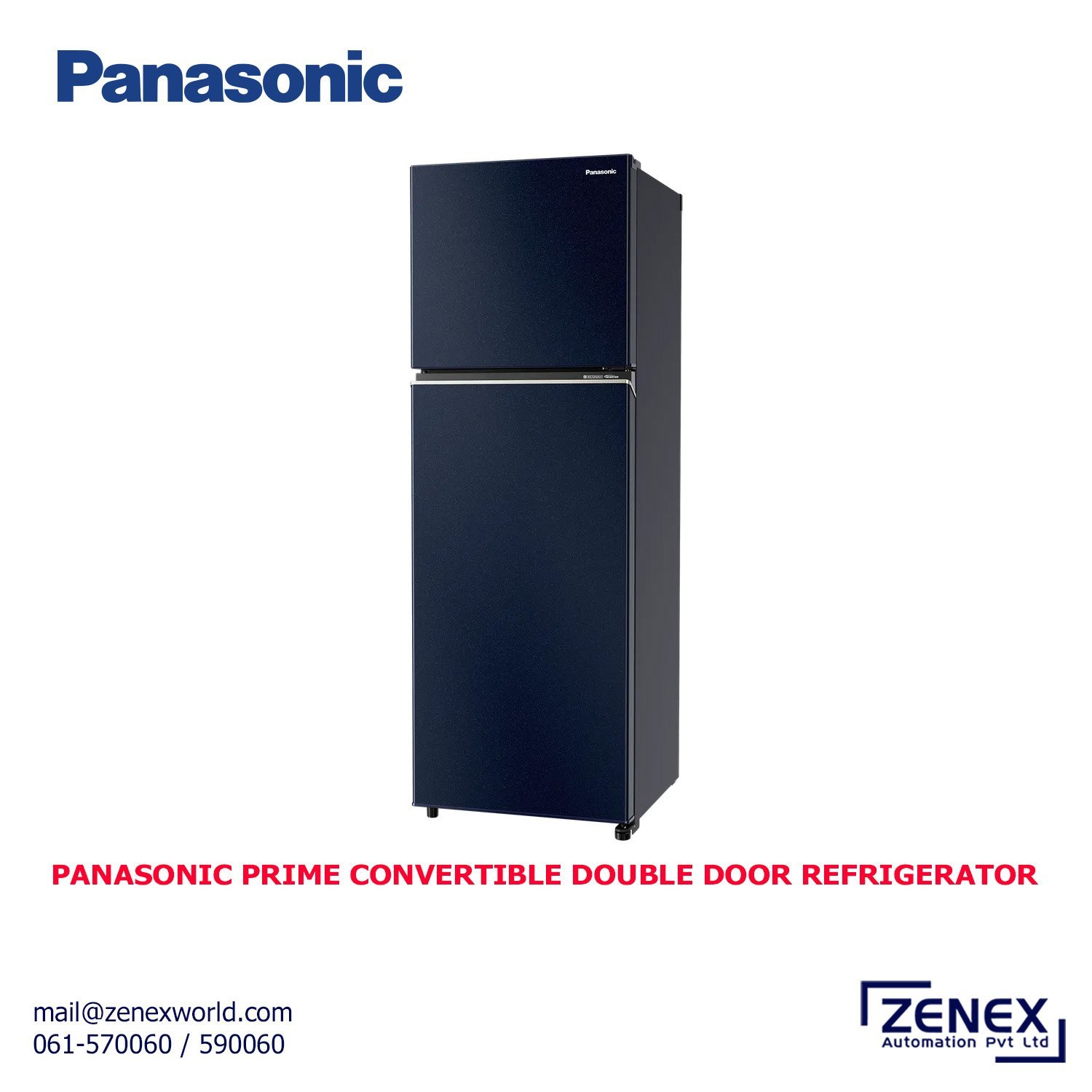 Zenex-Panasonic-Prime-Convertible-Double-Door-Refrigerator_1.jpg PANASONIC PRIME CONVERTIBLE DOUBLE DOOR REFRIGERATOR (NR-TG368BPAX) - Image 1