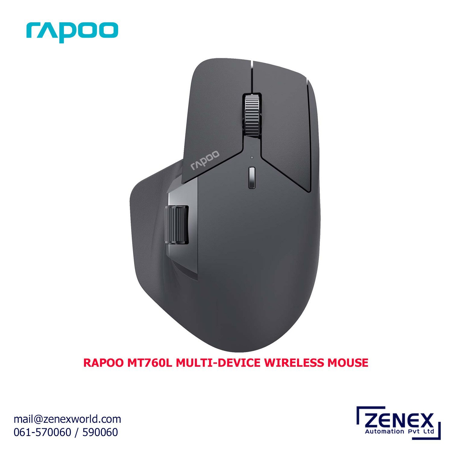 Zenex-Rapoo-MT760L-Multi-Device-Wireless-Mouse_1.jpg RAPOO MT760L MULTI-DEVICE WIRELESS MOUSE - Image 1