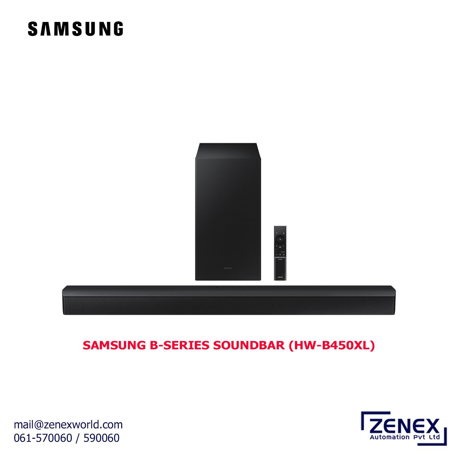 Zenex-Samsung-B-series-Soundbar-HW-B450XL_1.jpg SAMSUNG B-SERIES SOUNDBAR (HW-B450F/XL) - Image 1