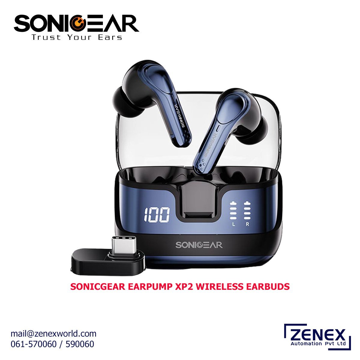 Zenex-Sonicgear-Earpump-XP2-Wireless-Earbuds_1.jpg SONICGEAR EARPUMP XP2 WIRELESS EARBUDS - Image 1