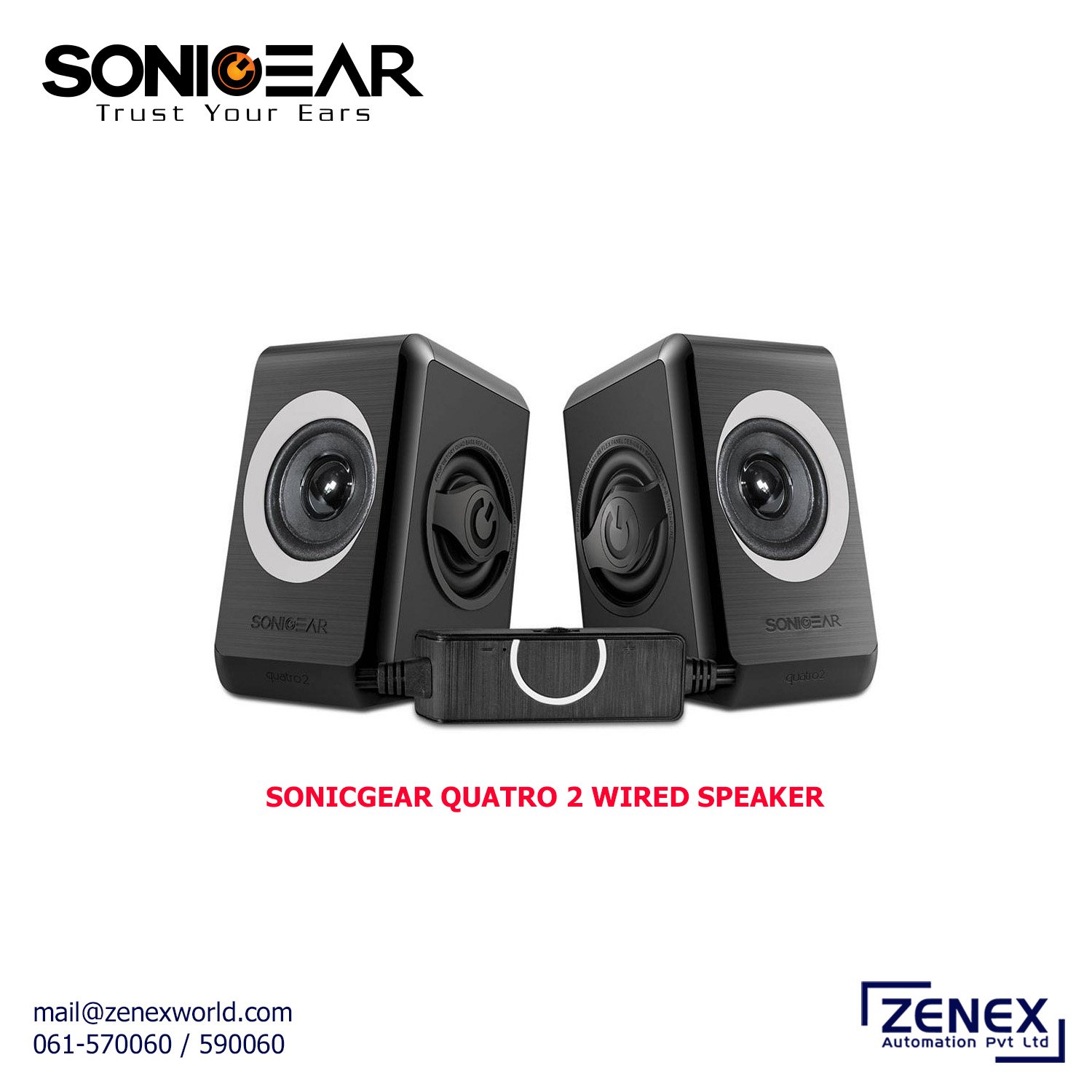 Zenex-Sonicgear-Quatro-2-Wired-Speaker_1 SONICGEAR QUATRO 2 WIRED SPEAKER - Image 1