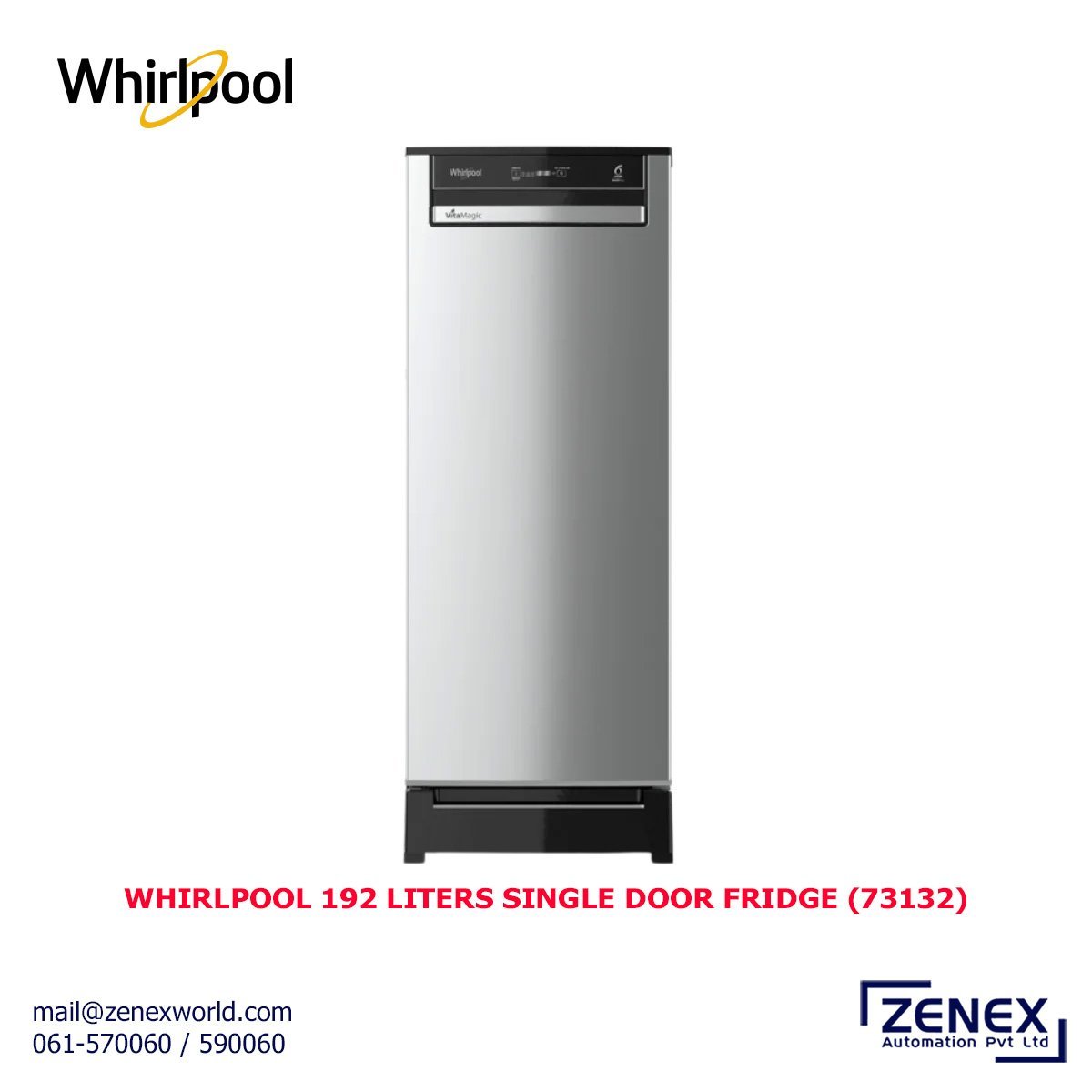 Zenex-Whirlpool-192-Liters-Single-Door-Fridge-73132_1.jpg WHIRLPOOL 192 LITERS SINGLE DOOR FRIDGE (73132) - Image 1