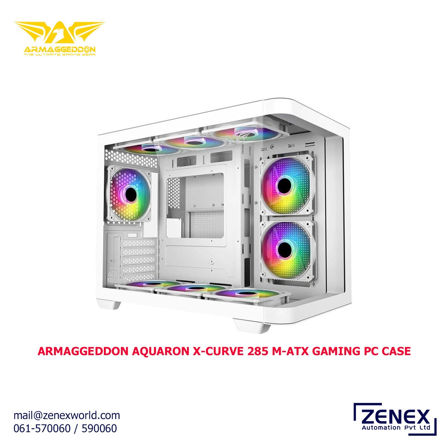 Zenex-Armaggeddon-Aquaron-X-Curve-285-M-ATX-Gaming-PC-Case_1-1.jpg ARMAGGEDDON AQUARON X-CURVE 285 M-ATX GAMING PC CASE - Image 1