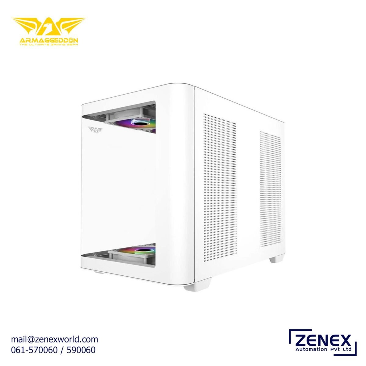 ARMAGGEDDON AQUARON X-CURVE 285 M-ATX GAMING PC CASE - Image 3