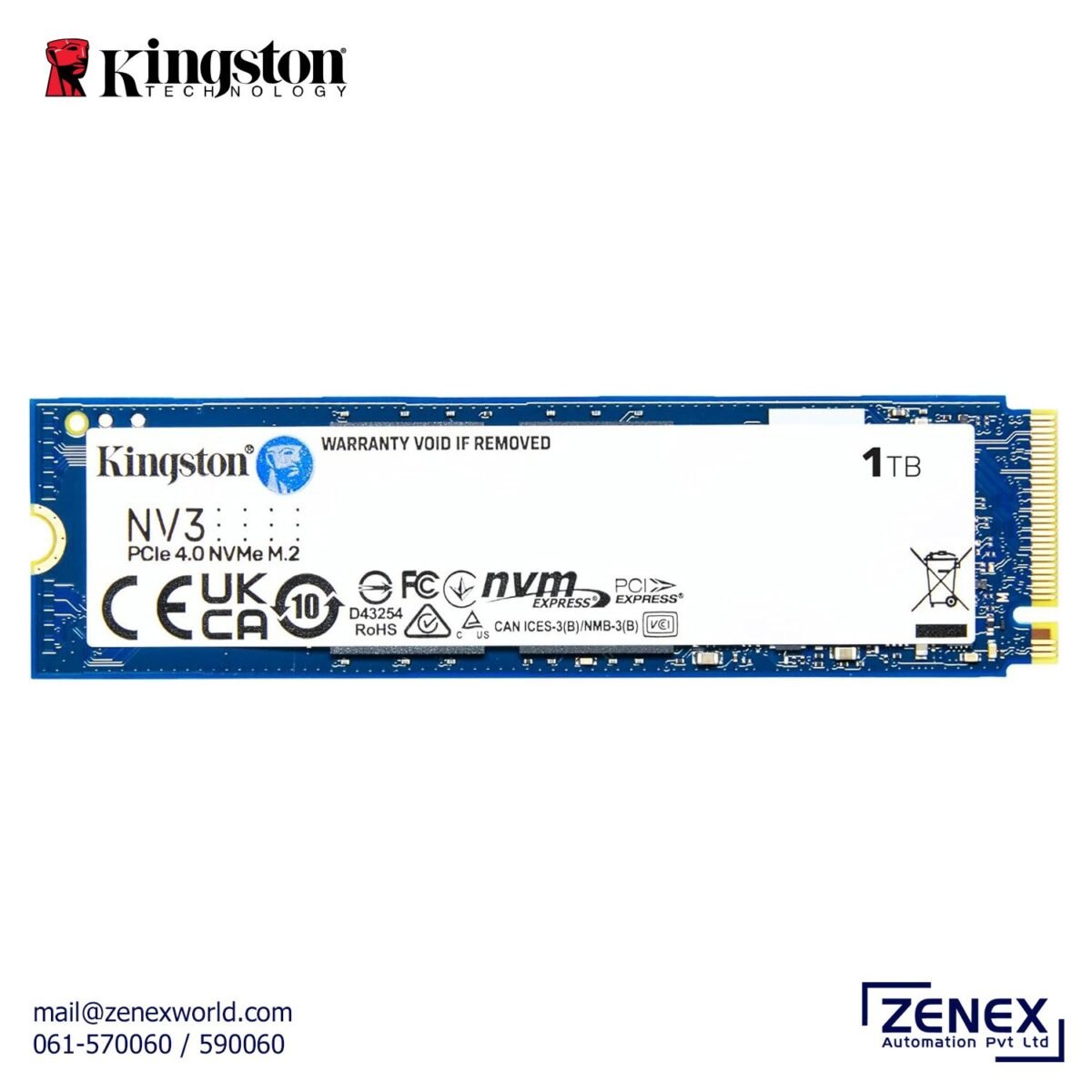 KINGSTON NV3 1TB PCIe 4.0 NVMe SSD - Image 2