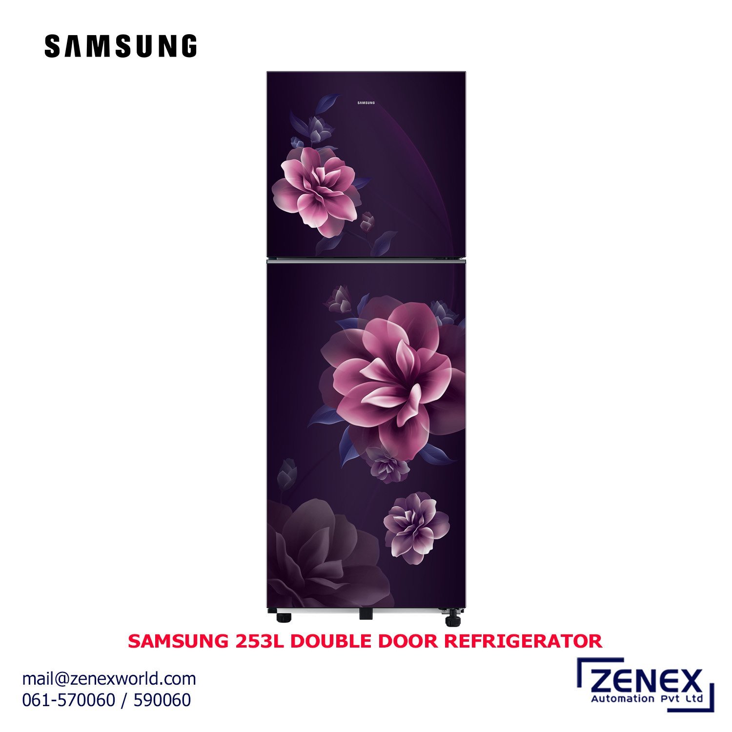 Zenex-Samsung-253L-Double-Door-Refrigerator-1-1-1.jpg SAMSUNG 253L DOUBLE DOOR REFRIGERATOR (RT40H28WNCPIM) - Image 1