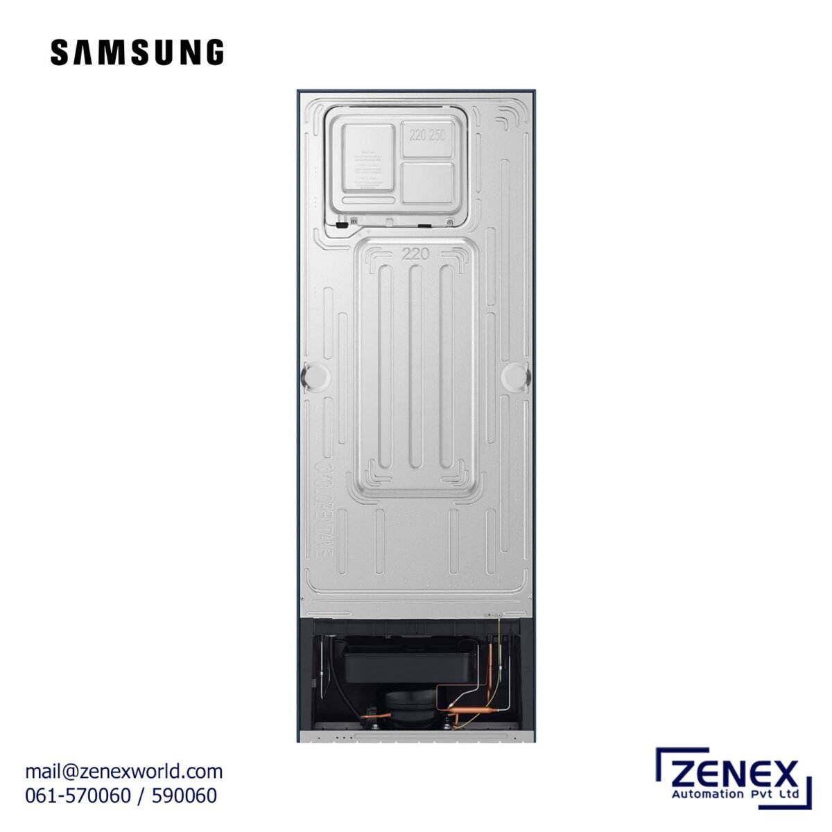 SAMSUNG 253L DOUBLE DOOR REFRIGERATOR (RT40H28WNCPIM) - Image 3
