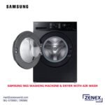 SAMSUNG 9KG FRONT LOAD WASHING MACHINE DRYER WITH AIR WASH (WD90T634DBN/SP)) - Image 3
