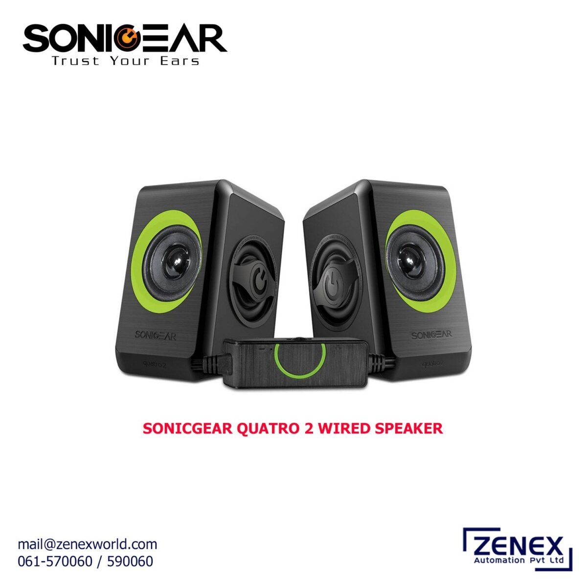 SONICGEAR QUATRO 2 WIRED SPEAKER - Image 3