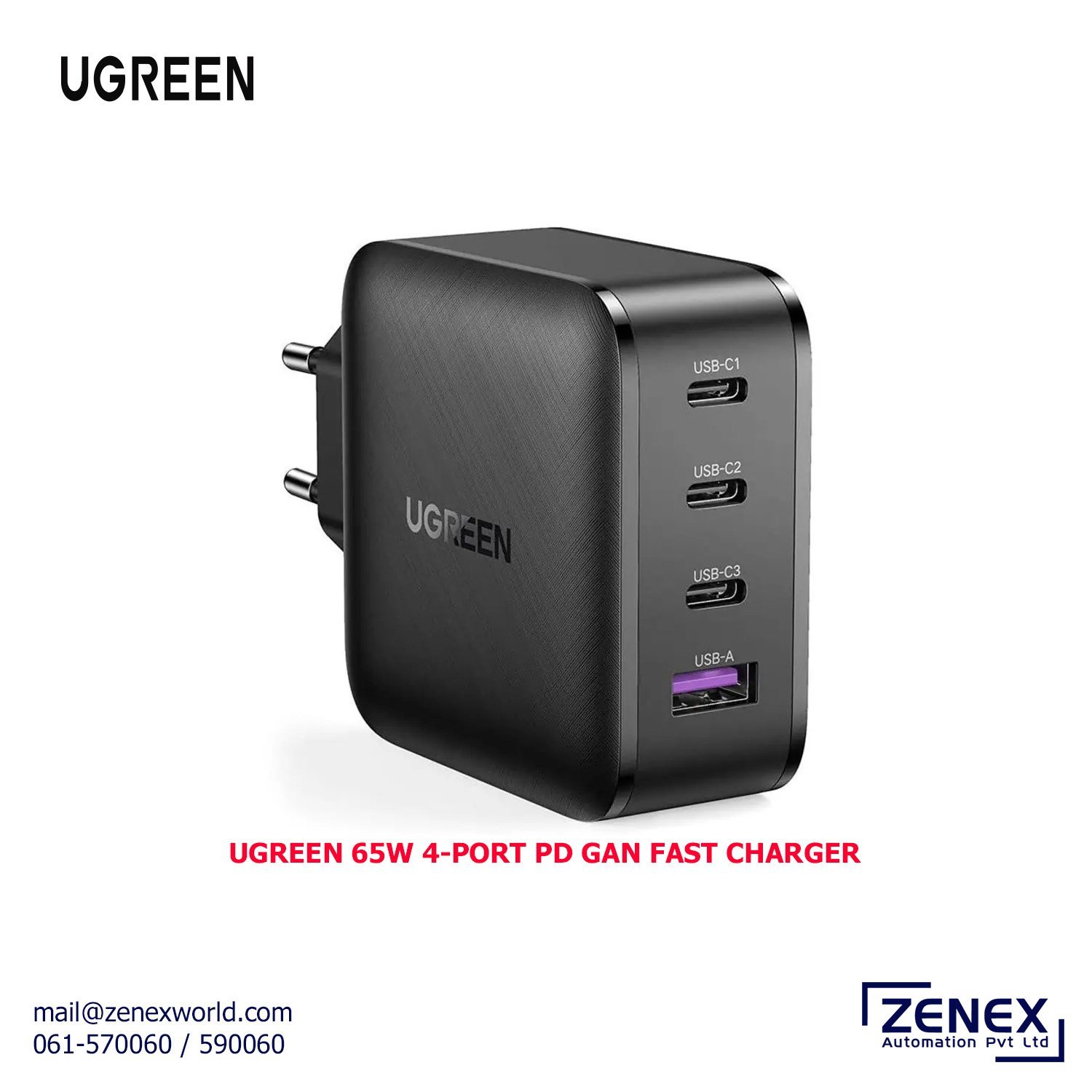 Zenex-Ugreen-65W-4-Port-Pd-Gan-Fast-Charger_1-1.jpg UGREEN 65W 4-PORT PD GAN FAST CHARGER - Image 1