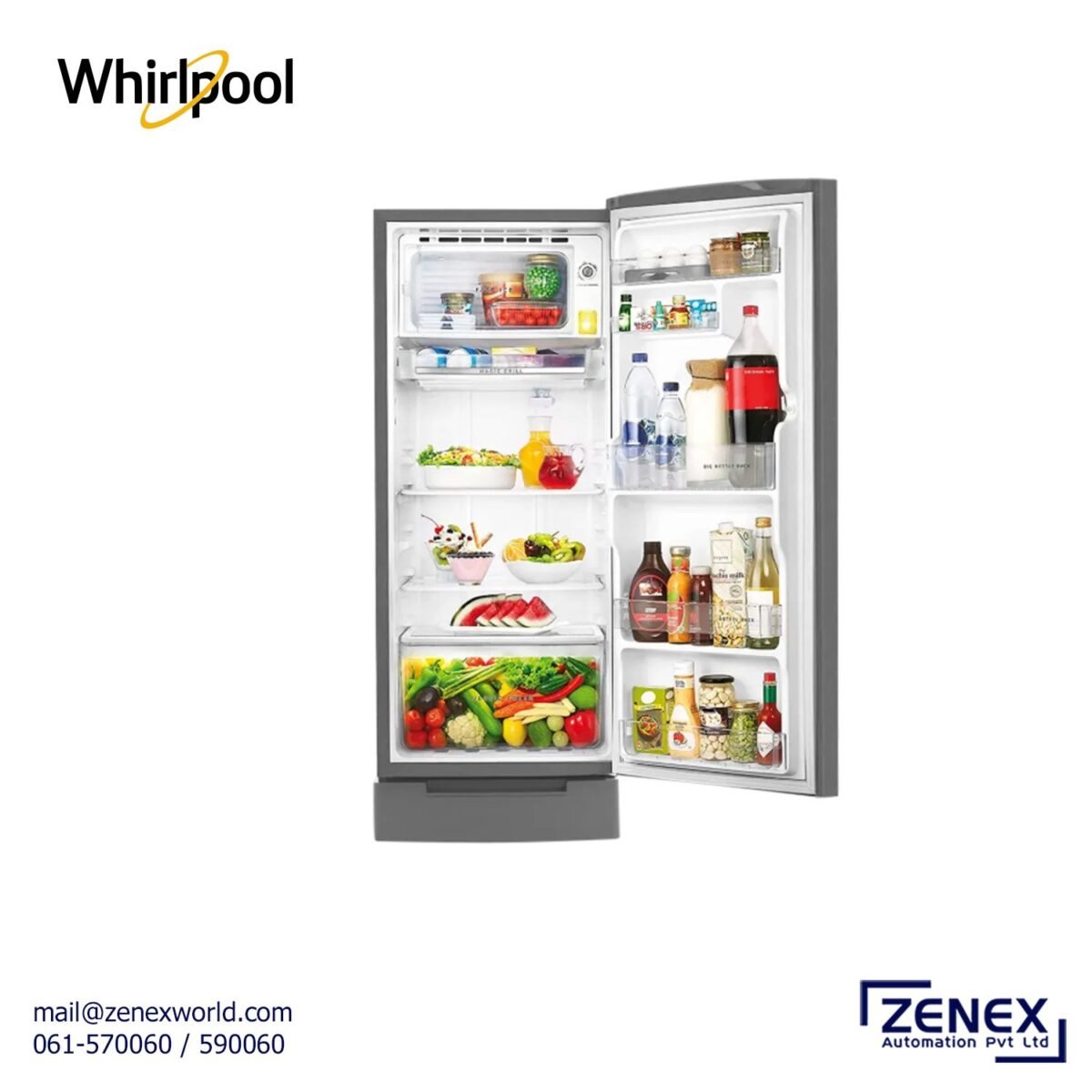 WHIRLPOOL ICE MAGIC PRO 192 LITRES SINGLE DOOR REFRIGERATOR (73675) - Image 3